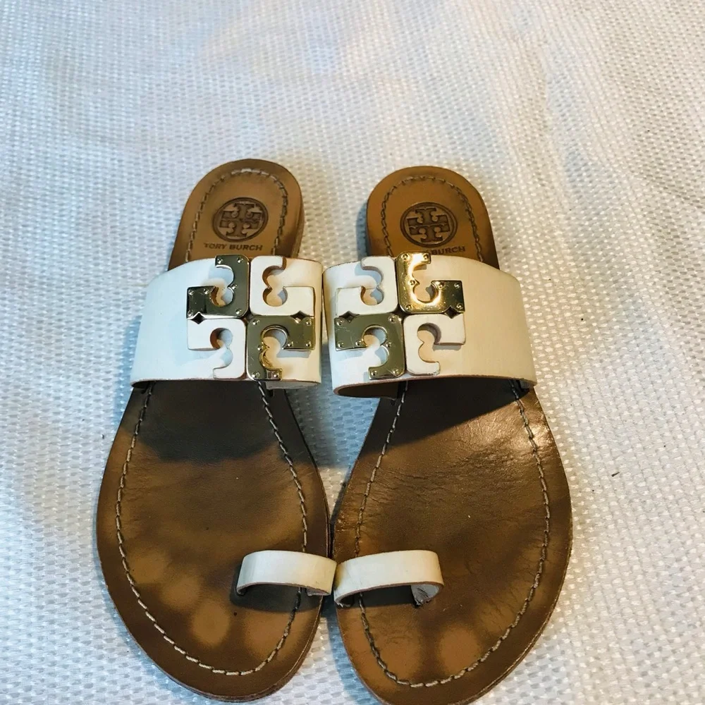 Tory Burch Women's‎ White Sandals